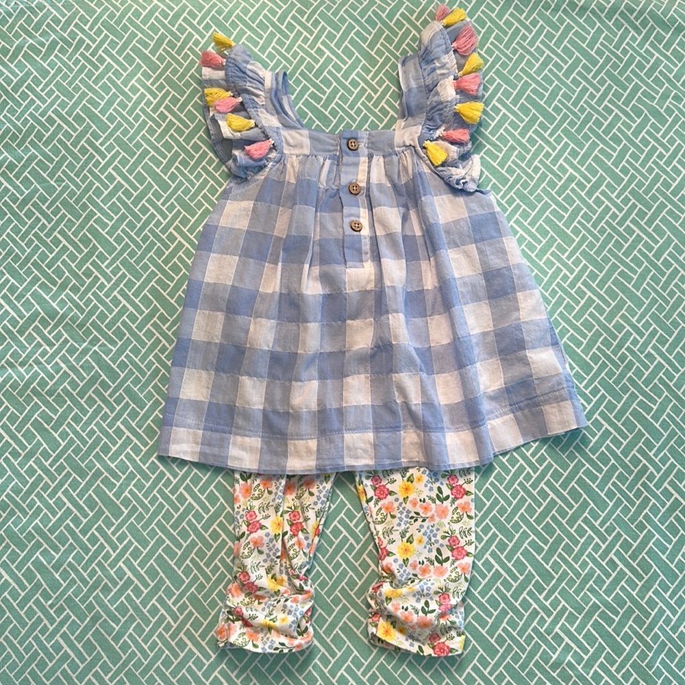 Mud Pie tassel tunic and leggings